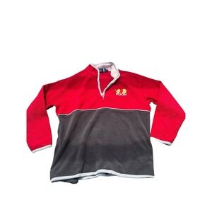 VINTAGE Pooh Fleece Sweatshirt Large Winnie The Pooh 100 Acre Collection Red